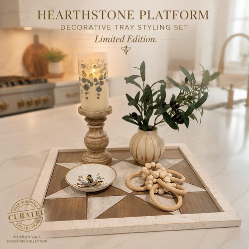 Decorative tray centerpiece - decorative,
