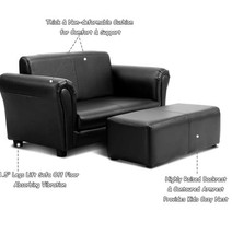 Kids Couch with Footstool, 2