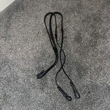 52 Inch New Black Leather Super Flexi Rubber Reins Full Size £RRP £45