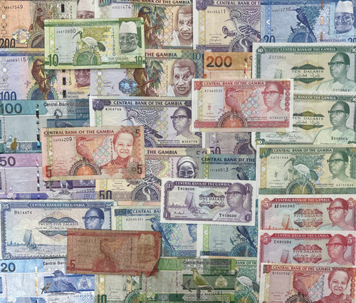 Gambian dalasi bank notes - dalasi,