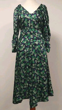 Topshop V Neck Floral Satin