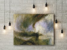 William Turner: Snowstorm at Sea. Fine Art Canvas