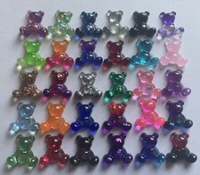 Handmade tiny resin teddy - resin,