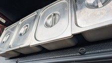 4x Stainless  Gastro Pans +