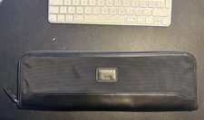 Tumi  Tie Case  Black Leather & Ballistic Nylon