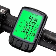 Waterproof Digital LCD Cycle Computer Bicycle Bike Odometer Speedometer Cycling