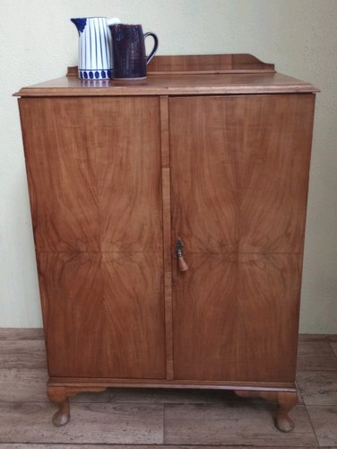 Antique walnut tallboy - antique,