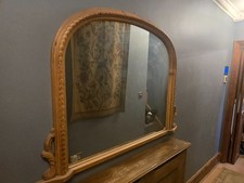 Vintage overmantel mirror