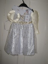 Girls TU Angel 2 Fancy Dress Costume Nativity School Play Size 1-2 Years New
