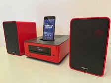 Onkyo CR-255 Hifi System in Red CD Radio iPod Lightening Dock USB Free Bluetooth