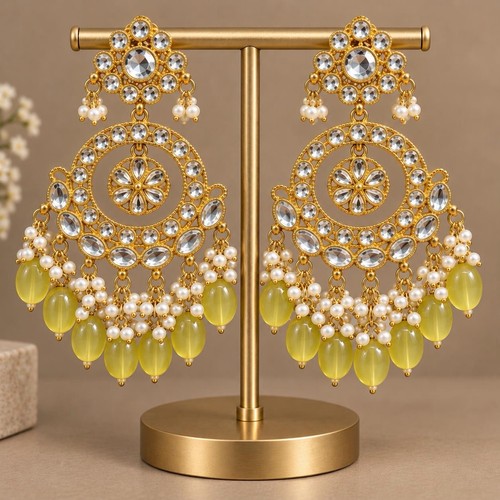 Indian kundan chandbali - indian,