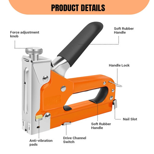 Staple gun with 3000 - 3,