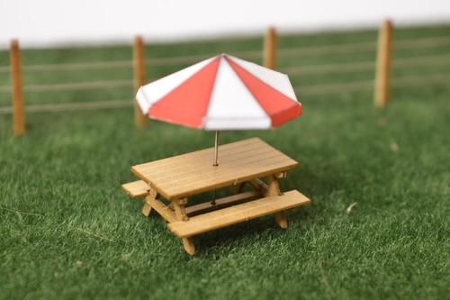 Laser cut picnic benches - cut,