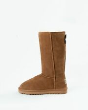 Snow Paw Classic Chestnut Sheepskin Tall Button Boot