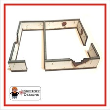 28mm Wargame wall 2mm MDF