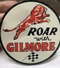 Vintage Gilmore Visible Gas Pump Gasoline Drink Dispenser Globe Lens Glass NOS 