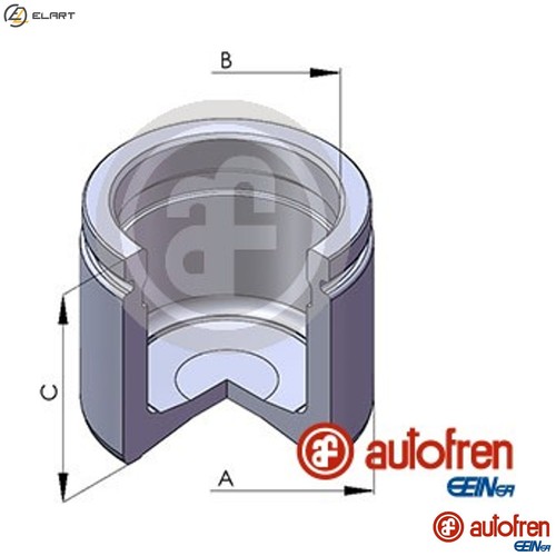 Piston brake caliper d025312 - piston,