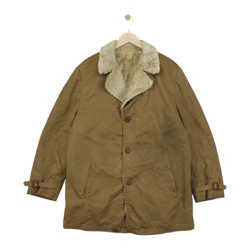 Vintage shearling overcoat - vintage,