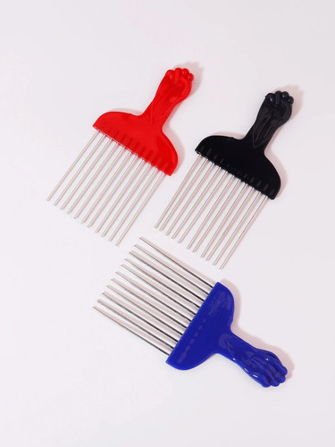 Afro comb with black fist - comb,