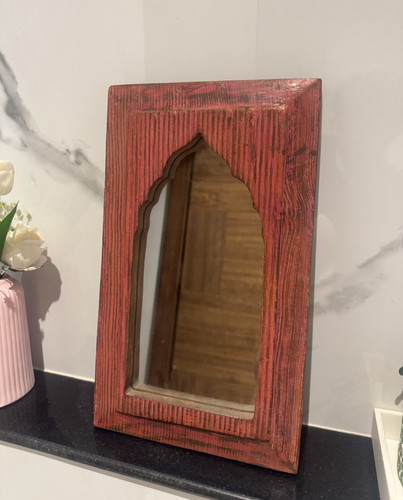 Vintage pink wooden jharoka - vintage,