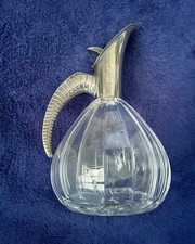Crystal and silver wine