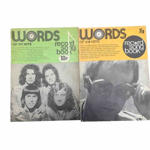 Words record song book - record,