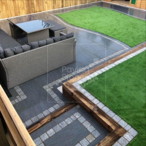 Ardesia grey porcelain paving - ardesia,