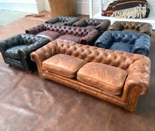 Timothy Oulton Chesterfield Mini Sofa Arm Chair Display Table Decor Accessories