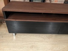 Techlink Panorama  PM160+ TV stand for TVs up to 80 inch. walnut effect