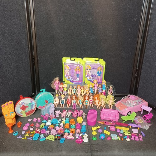 Polly pocket lot - pocket, dolls