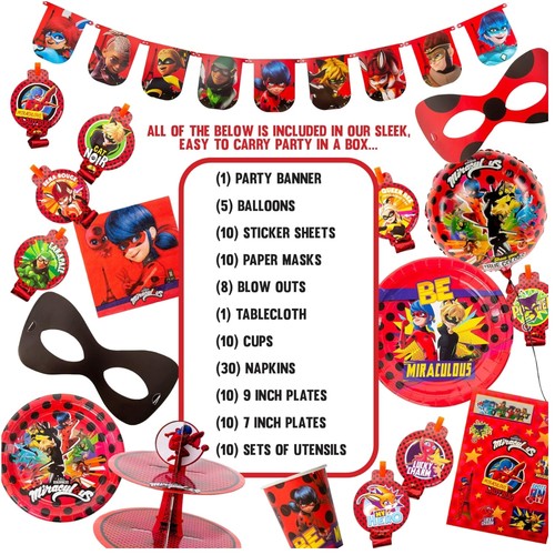Miraculous ladybug party kit - party,