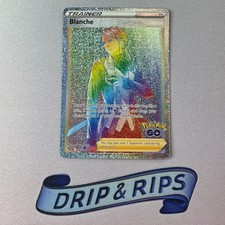 Blanche 082/078 Pokemon GO Rainbow Hyper Rare Full Art Trading Card Near Mint