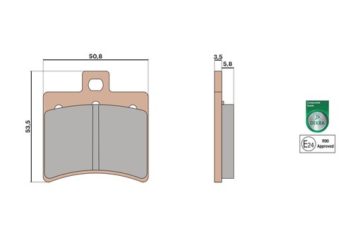 Synt malossi rear - synt, pads