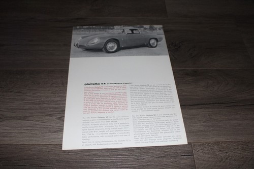 Vintage alfa romeo giulietta - alfa,