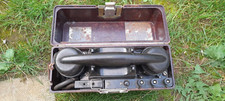 Military field phone, Soviet era period, hallmarked, made in the USSR in 1951.