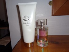 NEW NEXT AURA PERFUME 100ml + BODY LOTION (U S E D )