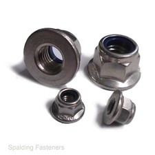 FLANGED NYLOC NUTS A4 STAINLESS STEEL FLANGE NUTS DIN 6926 M4 M5 M6 M8 M10
