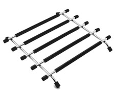 Stainless Steel Kitchen Trivet Worktop Saver Hot Pot Pan Stand Rack Silicon