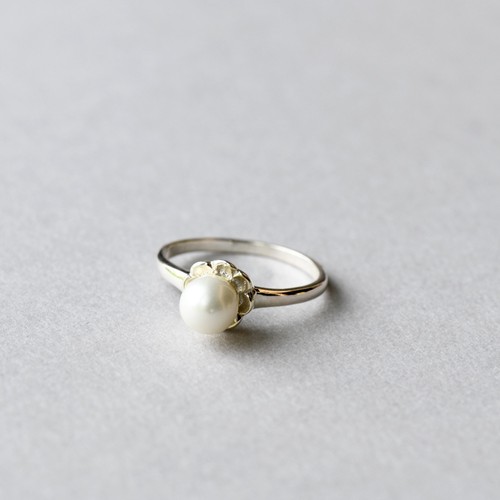 925 sterling silver pearl - silver, ring