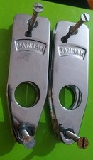 2 x Vintage Banham lock shield