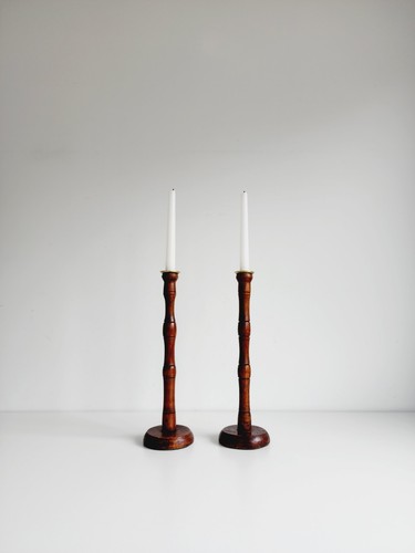 Wooden turned brass - wooden,