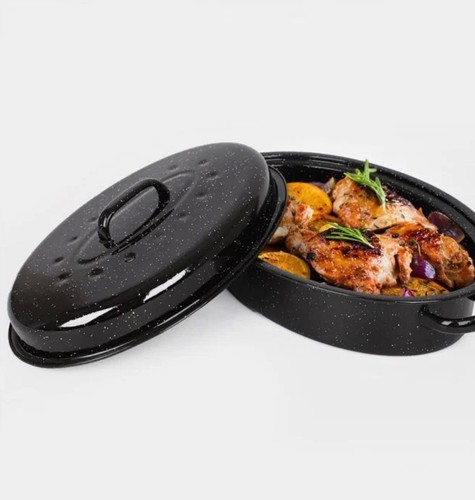 Enamel self basting roasting - self-basting,