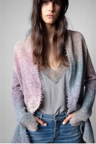 Designer cardigan purple - designer,