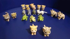 Jungle In My Pocket Bundle. 18 Vintage Flocked Jungle Animals. Ex Cond. Gift.