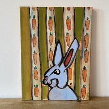 Rabbit Portrait Painting On