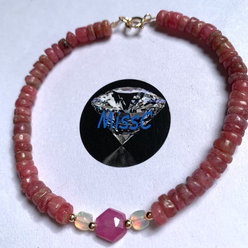 9ct gold pink sapphire - gold,