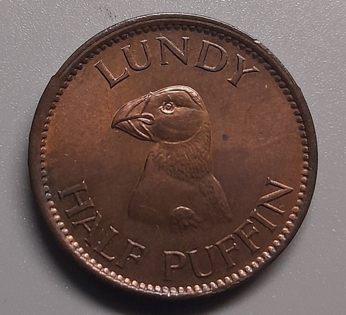 1929 lundy half puffin - lundy,