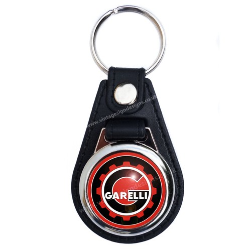 Garelli faux leather key - garelli, ring