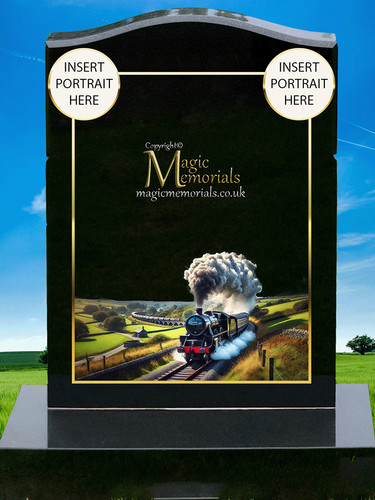 Impressive steam train granite - train,