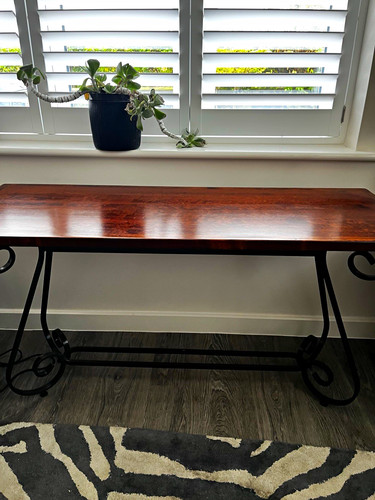 Rectangular console table dark - rectangular,